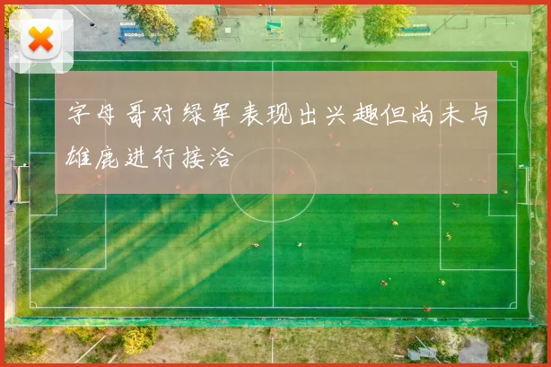 字母哥对绿军表现出兴趣但尚未与雄鹿进行接洽